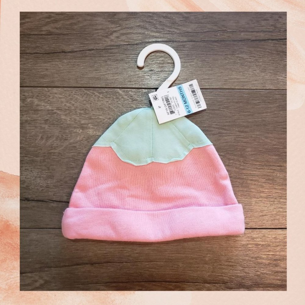Pink Glaze Cuffed Infant Beanie Cap